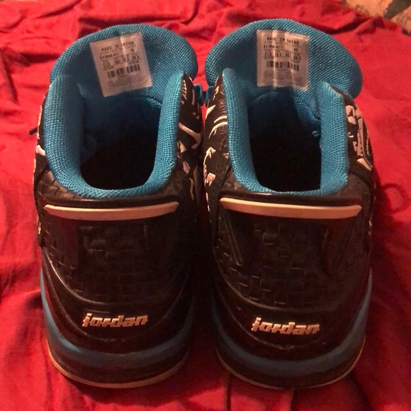 Jordan Dub 0 black white and laser blue - Picture 4 of 6